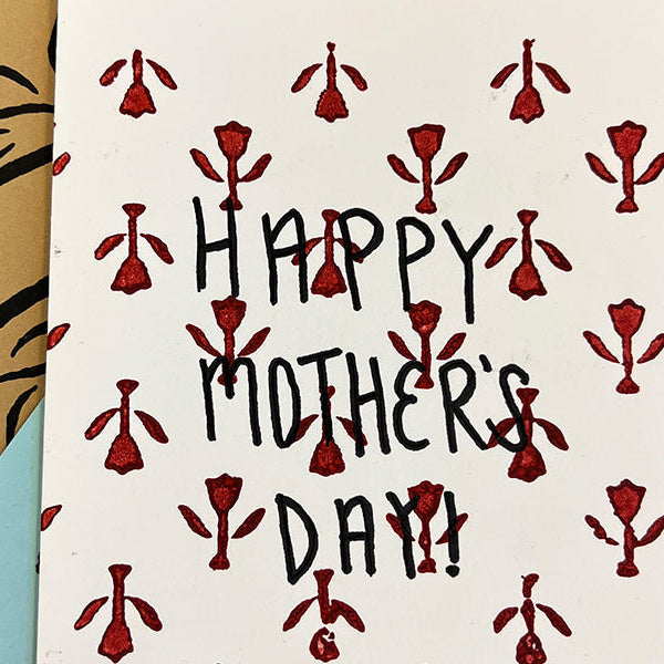 Mother's Day card with floral design.