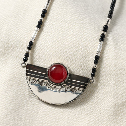 Amellal Tuareg Silver Pendant Necklace