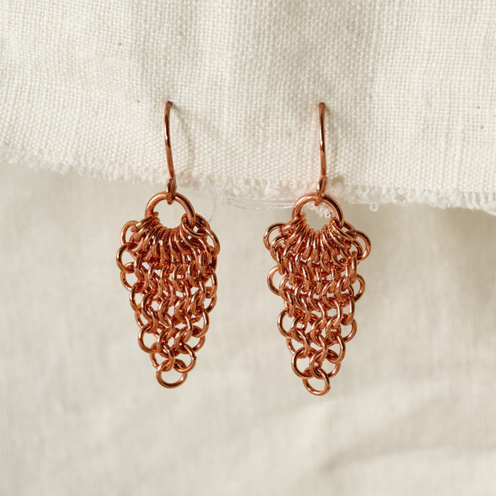 Alma Copper Waterfall Drop Earrings - Ten Thousand Villages 1