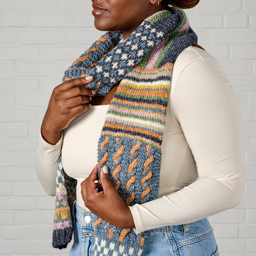 Amba Color Block Wool Scarf - Ten Thousand Villages