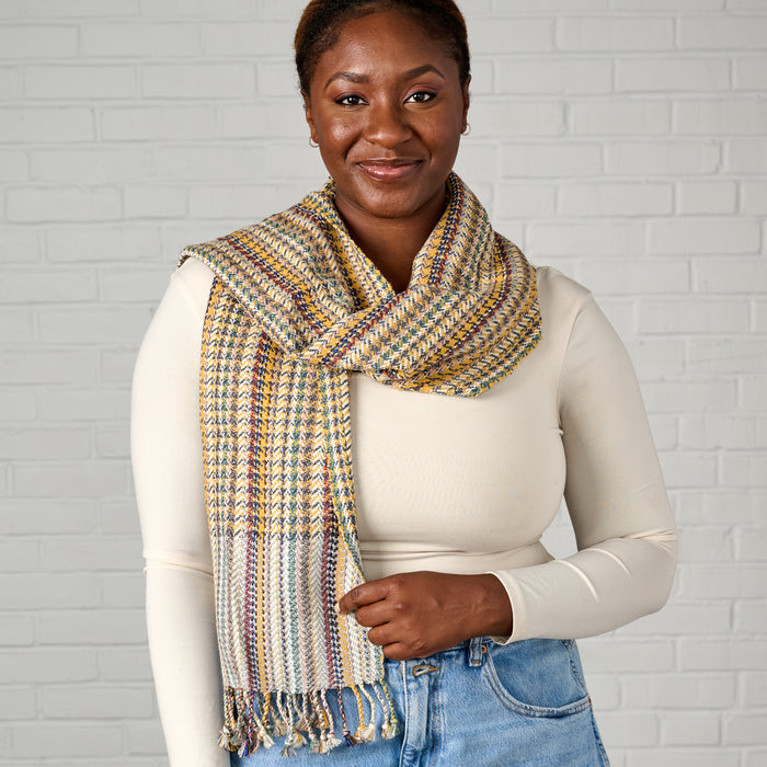 Golden Hour Cotton & Banana Fiber Scarf - Ten Thousand Villages 1