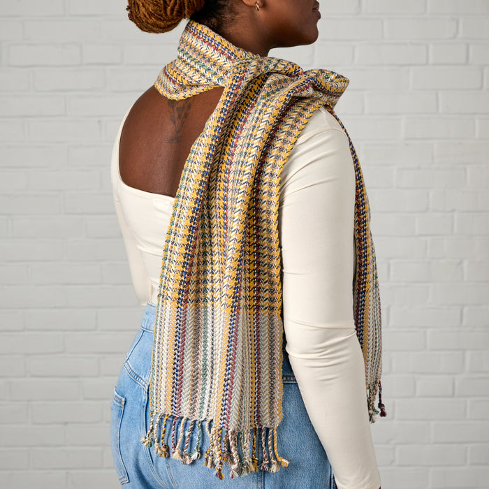 Golden Hour Cotton & Banana Fiber Scarf - Ten Thousand Villages 3