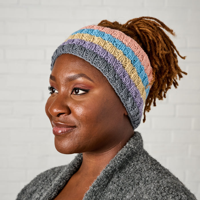 Pastel Stripes Wool Headband - Ten Thousand Villages 1