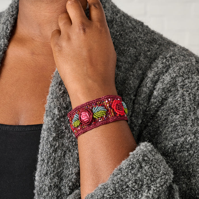 Ishaal Rose Beaded Bracelet - Ten Thousand Villages 1