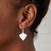 Mother of Pearl Heart Drop Earrings - Ten Thousand Villages