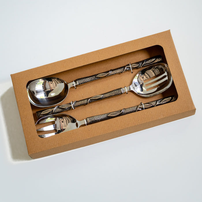 Olive Branch Serving Utensils - Set of 3 - Ten Thousand Villages 4