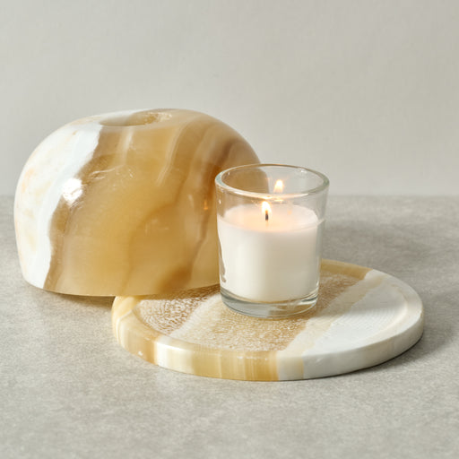 Maadi Alabaster Candleholder - Ten Thousand Villages