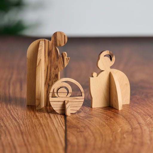 Collapsible Olive Wood Nativity - Ten Thousand Villages