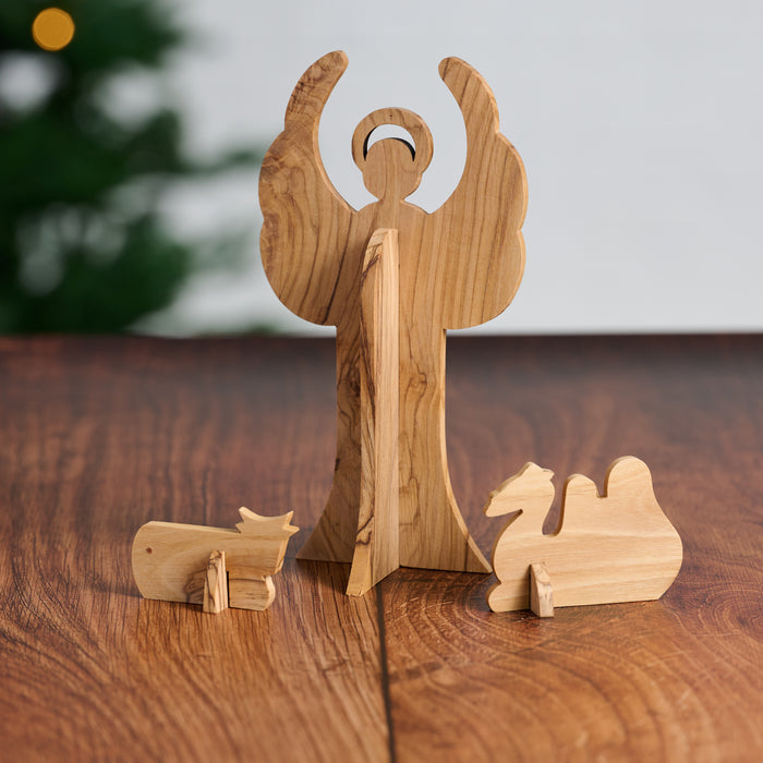 Collapsible Olive Wood Nativity - Ten Thousand Villages 4