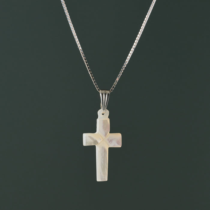 Mother of Pearl Cross Pendant Necklace - Ten Thousand Villages 2