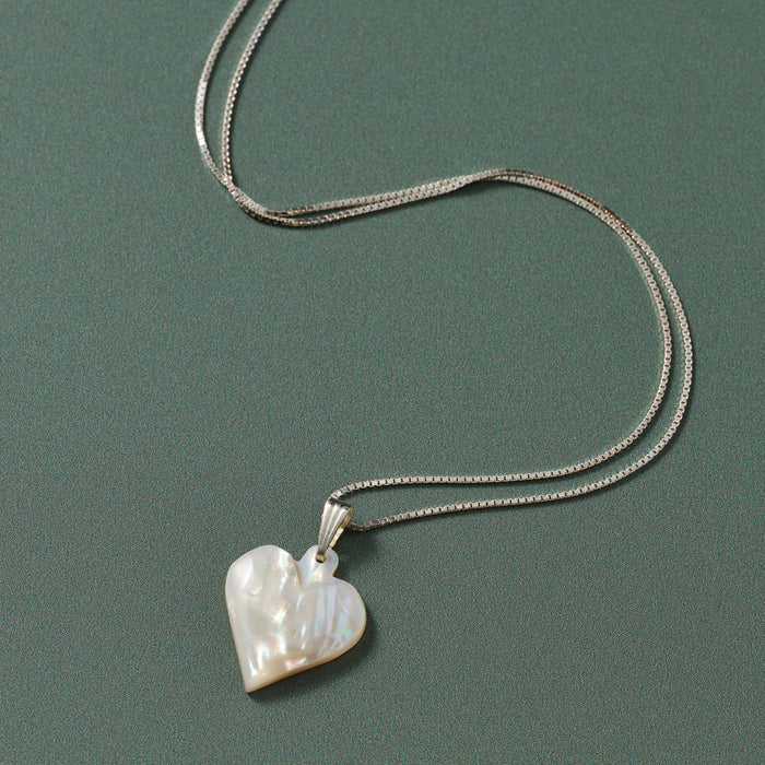 Mother of Pearl Heart Pendant Necklace - Ten Thousand Villages 1