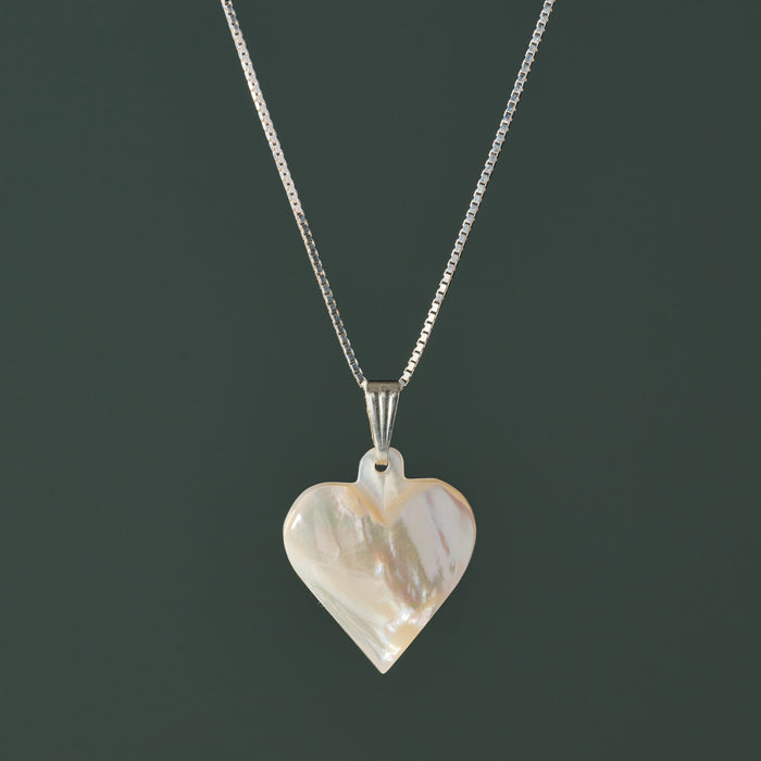 Mother of Pearl Heart Pendant Necklace - Ten Thousand Villages 2