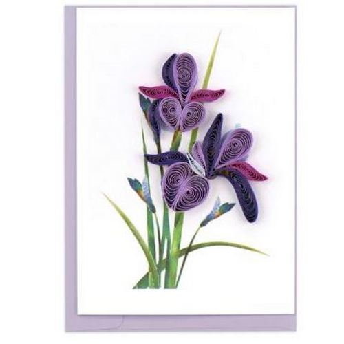 Quilled Iris Gift Enclosure Mini Card