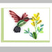 Quilled Hummingbird Gift Enclosure Mini Card - Ten Thousand Villages