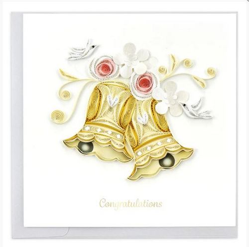 Quilled Wedding Congratulations Card