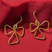 Brass Abstract Drop Earrings - Ten Thousand Villages