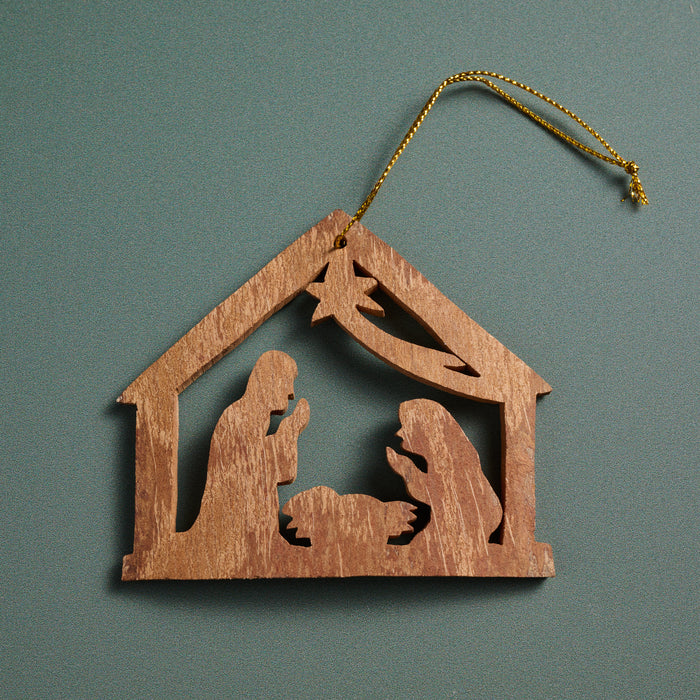 Holy Night Cinnamon Bark Ornament - Ten Thousand Villages 2