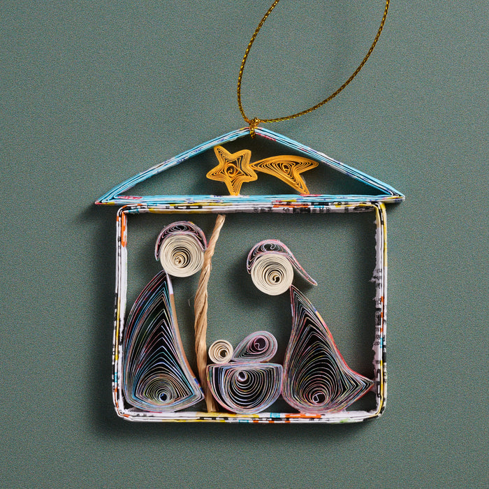 Quilled Nativity Ornament - Ten Thousand Villages 3