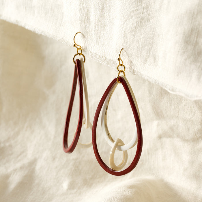 Hien Triple Teardrop Earrings - Ten Thousand Villages 5