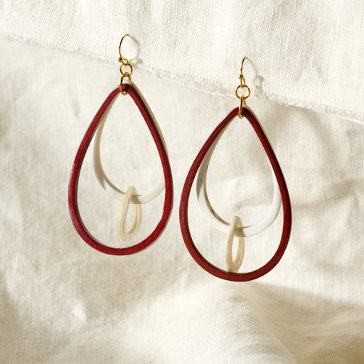 Hien Triple Teardrop Earrings - Ten Thousand Villages