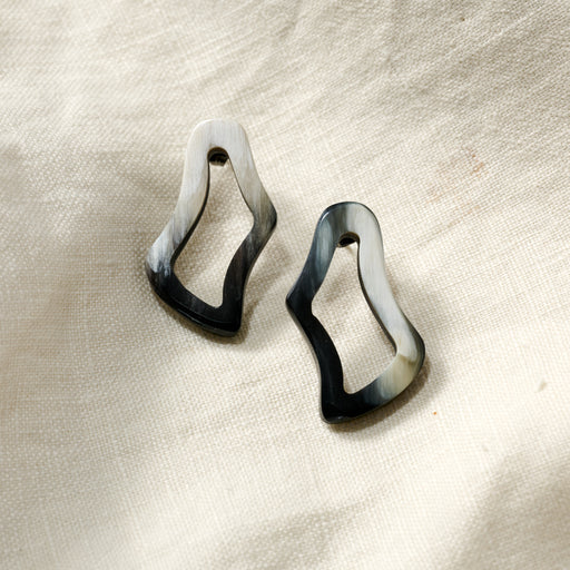 Hai Reclaimed Horn Post Earrings - Ten Thousand Villages