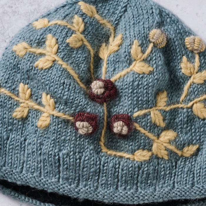 Gentle Flowers Embroidered Hat - Ten Thousand Villages 3