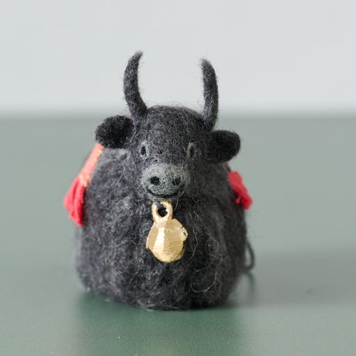 Felted Wool Yak Ornament - Ten Thousand Villages