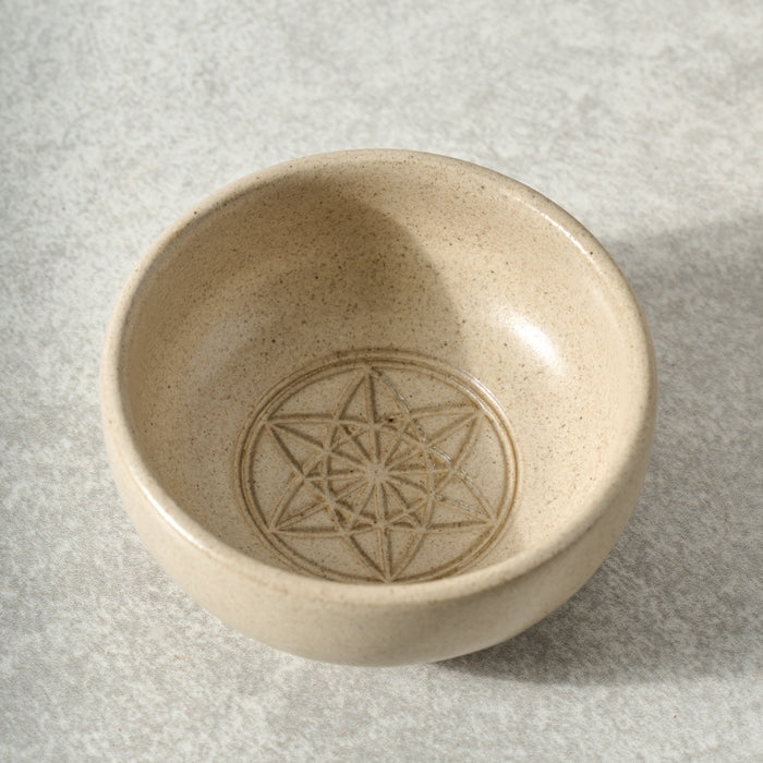 Sacred Geometry Dipping Bowl - Equilibrium of Life - Ten Thousand Villages 1