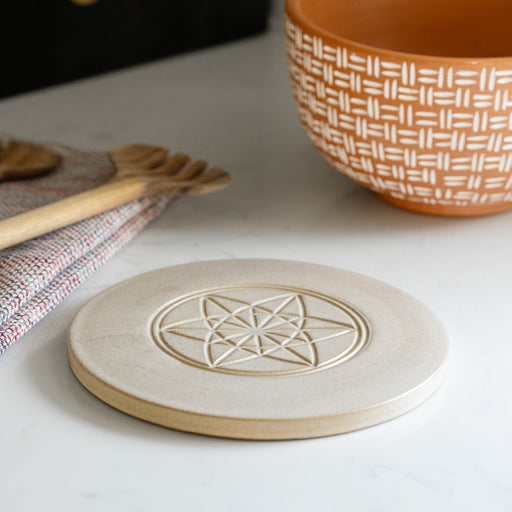 Sacred Geometry Ceramic Trivet