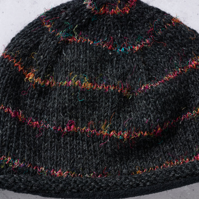 Striped Recycled Wool Knit Hat - Ten Thousand Villages 4