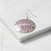 Etched Silver & Purple Medallion Earrings - Ten Thousand Villages