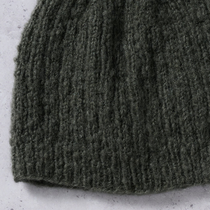 Slate Wool Knit Hat - Ten Thousand Villages 3