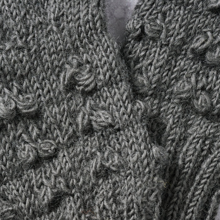 Gray Knobby Wool Gloves - Ten Thousand Villages 3