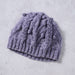 Purple Flowers Cable Knit Hat - Ten Thousand Villages