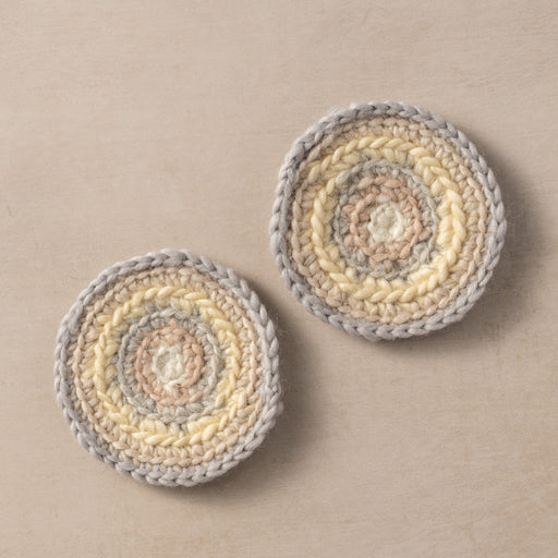 Watercolor Crocheted Mug Rugs - Set of 2