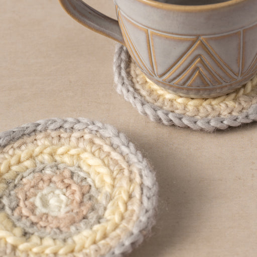 Watercolor Crocheted Mug Rugs - Set of 2 - Ten Thousand Villages