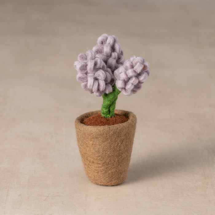 Felted Flower Pot - Hyacinth - Ten Thousand Villages 1