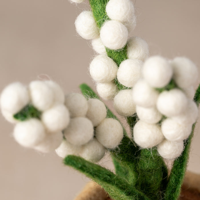 Felted Flower Pot - Baby's Breath - Ten Thousand Villages 2