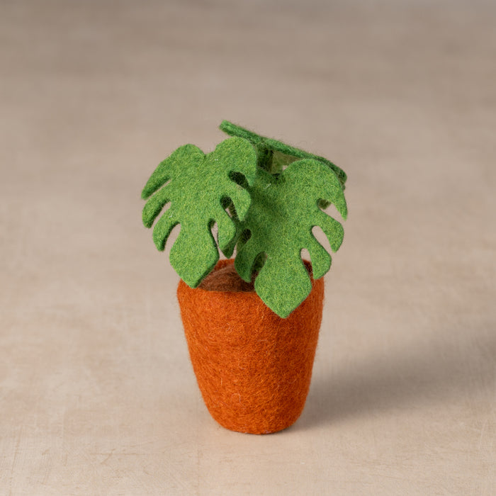 Felted Flower Pot - Leaves - Ten Thousand Villages 1