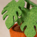 Felted Flower Pot - Leaves - Ten Thousand Villages