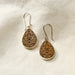 Carved Gourd Teardrop Earrings - Ten Thousand Villages