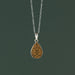 Carved Gourd Teardrop Pendant Necklace - Ten Thousand Villages