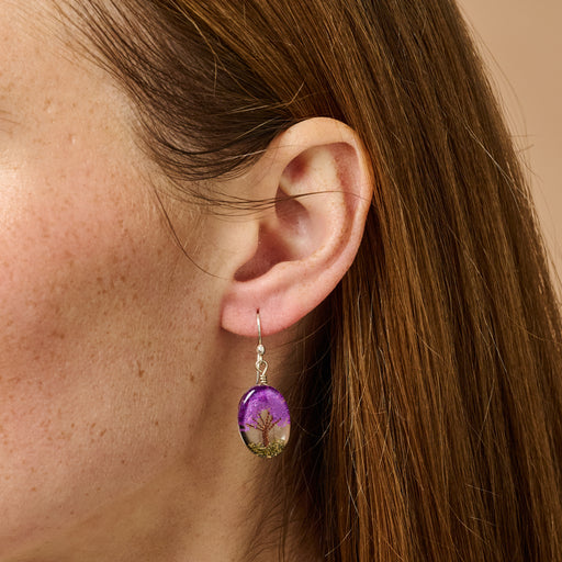 Purple Arbol Earrings