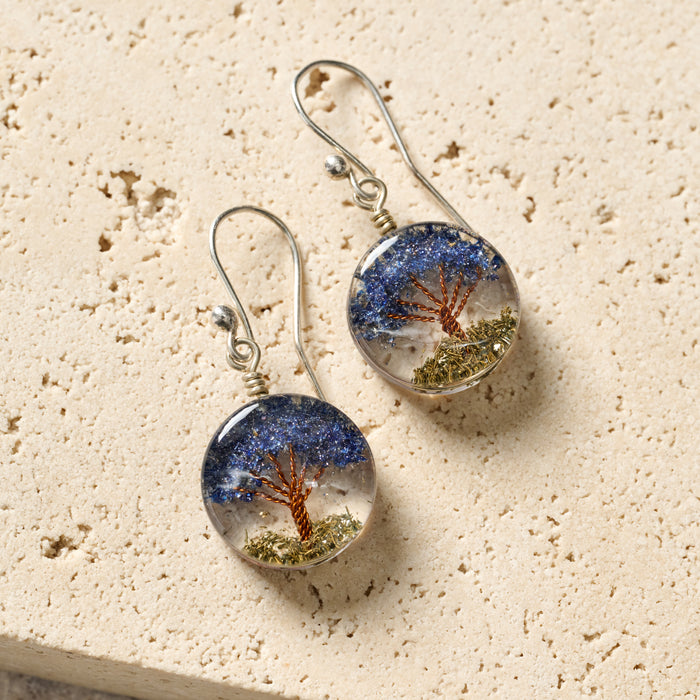 Life Tree Drop Earrings 1