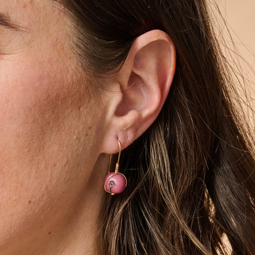 Lavender Seed Earrings