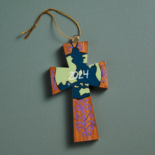 Peace On Earth Cross Ornament - Collectible 2024 - Ten Thousand Villages