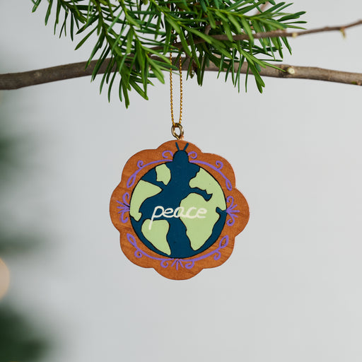 Peace On Earth Globe Ornament - Collectible 2024