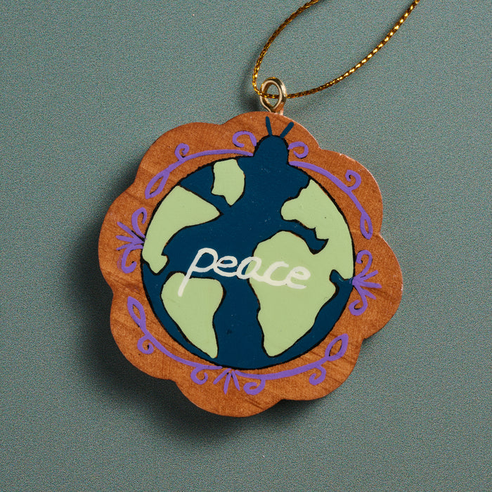 Peace On Earth Globe Ornament - Collectible 2024 3