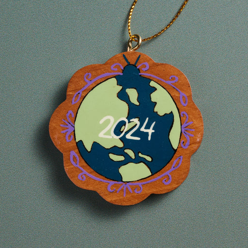 Peace On Earth Globe Ornament - Collectible 2024 - Ten Thousand Villages