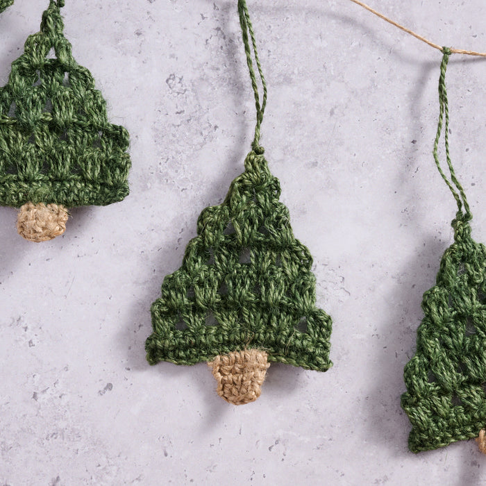 Holly Jolly Trees Crochet Garland - Ten Thousand Villages 4